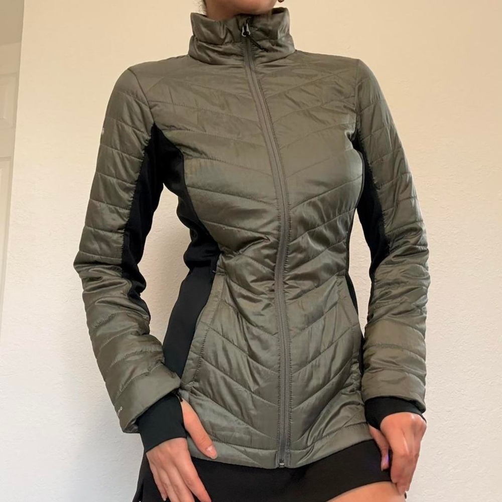 Columbia Omni-Heat Gray & Black Puffer Jacket